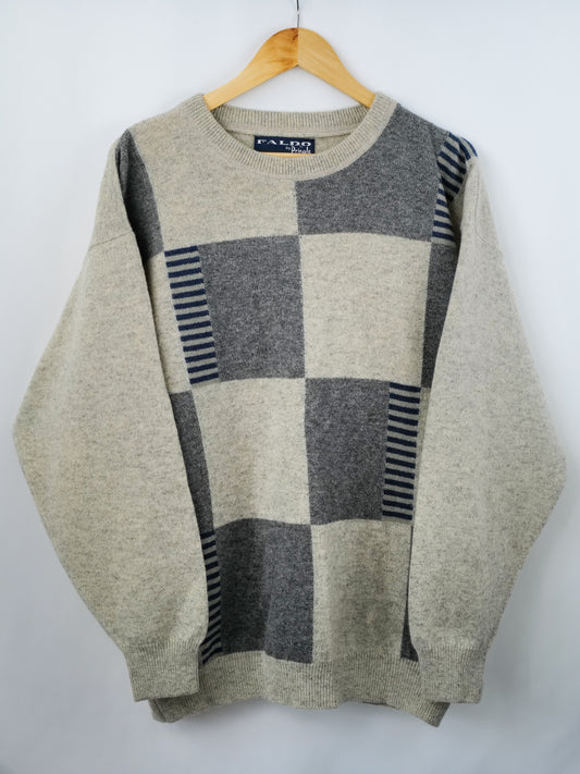 Vintage Pringle x Faldo Geometric Golf Knit
