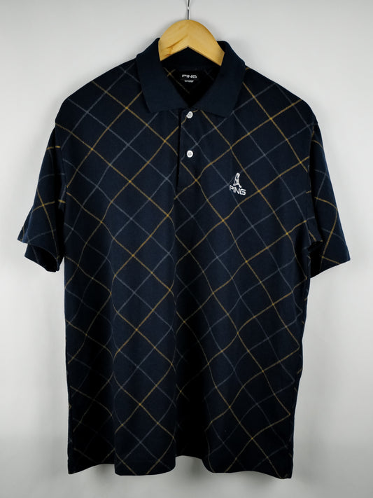 Ping Geometric Cotton Polo Shirt