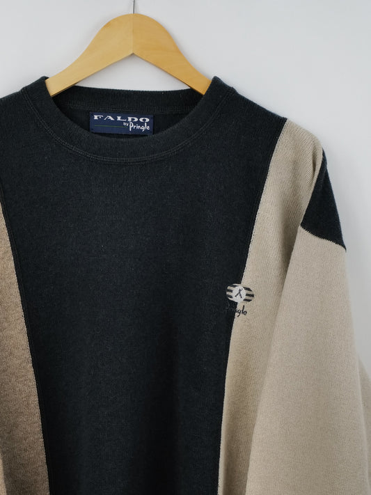 Vintage Pringle x Faldo Color-Block Golf Knit