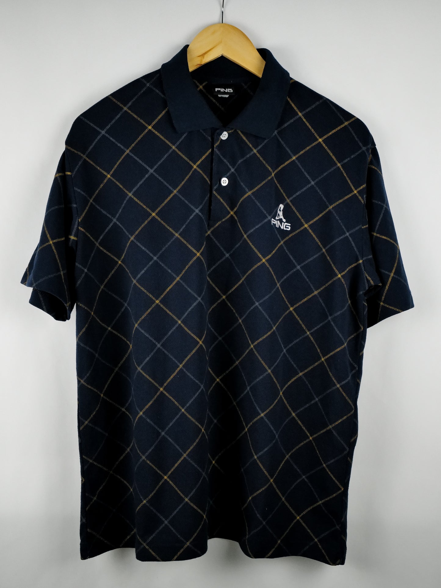 Ping Geometric Cotton Polo Shirt