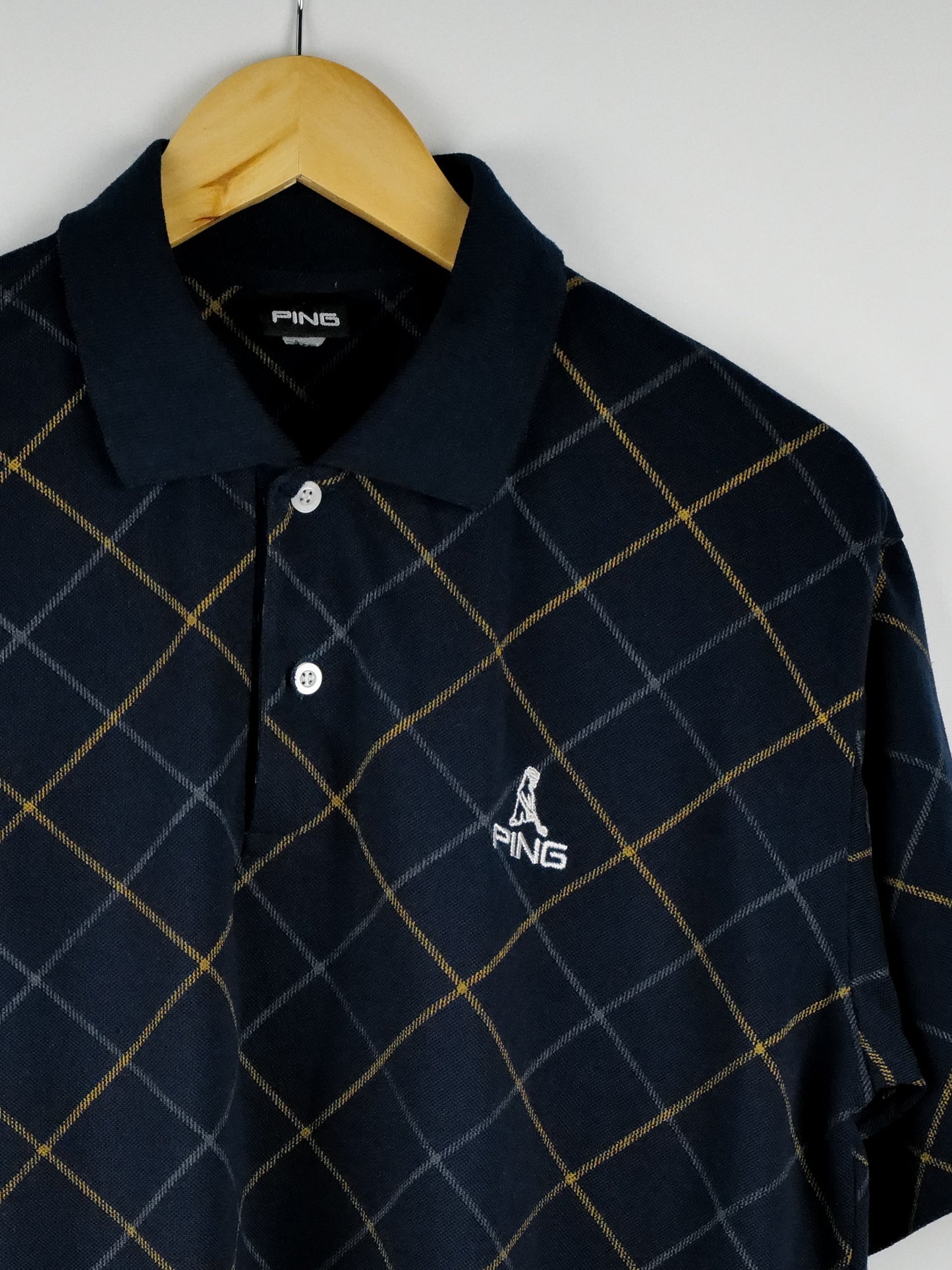 Ping Geometric Cotton Polo Shirt